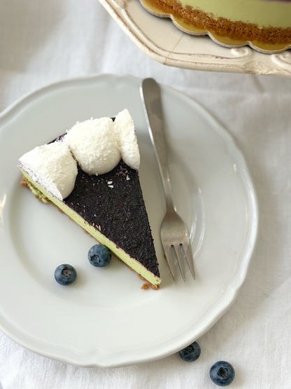 Cheesecake Fredda Matcha e Mirtilli