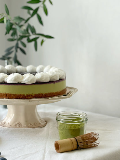 Cheesecake Fredda Matcha e Mirtilli
